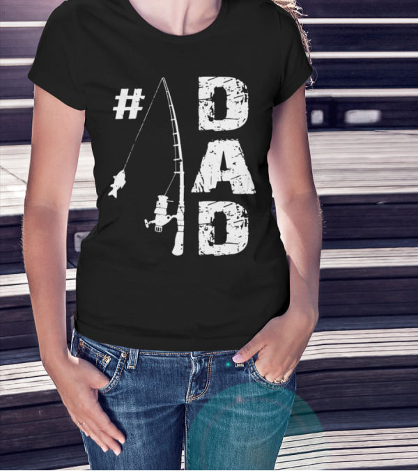 Dad Fishing Rod And Fish T-Shirt