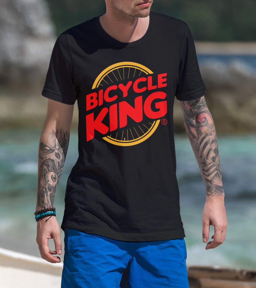 Bicycle King Parody With Bicycle Wheel T-Shirt
