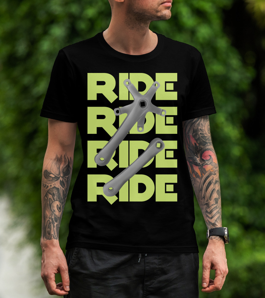 RIDE RIDE RIDE Bike Crankset T-Shirt