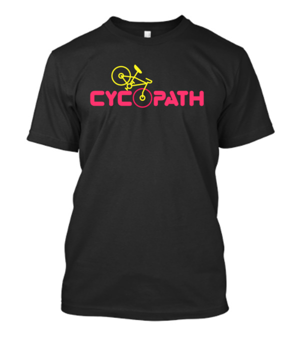 Cycopath Biker Yellow Bicycle T-Shirt