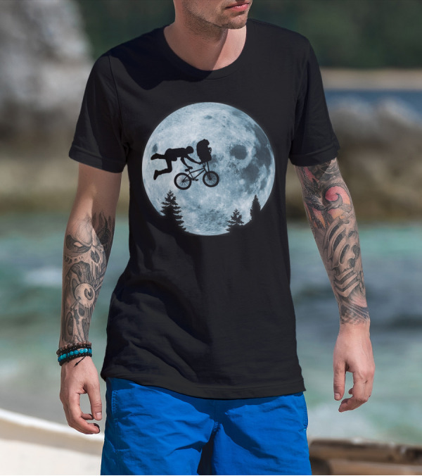 Extreme Terrestrial Moon Biking T-Shirt