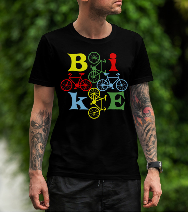 Bike Four Colorful Styles T-Shirt