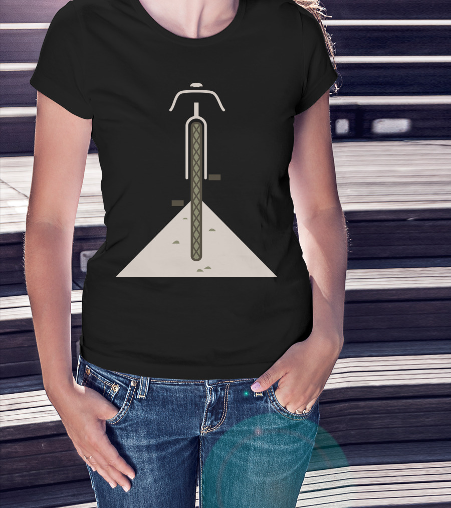 Gravel Grinder Bicycle Path Adventure T-Shirt