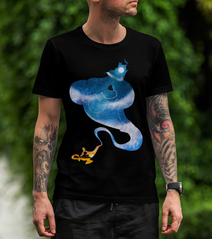 Greater Than All The Magic Lamp Sky Journey T-Shirt