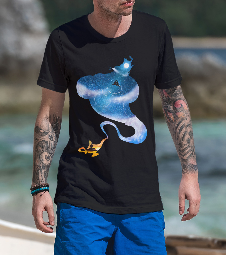 Greater Than All The Magic Lamp Sky Journey T-Shirt