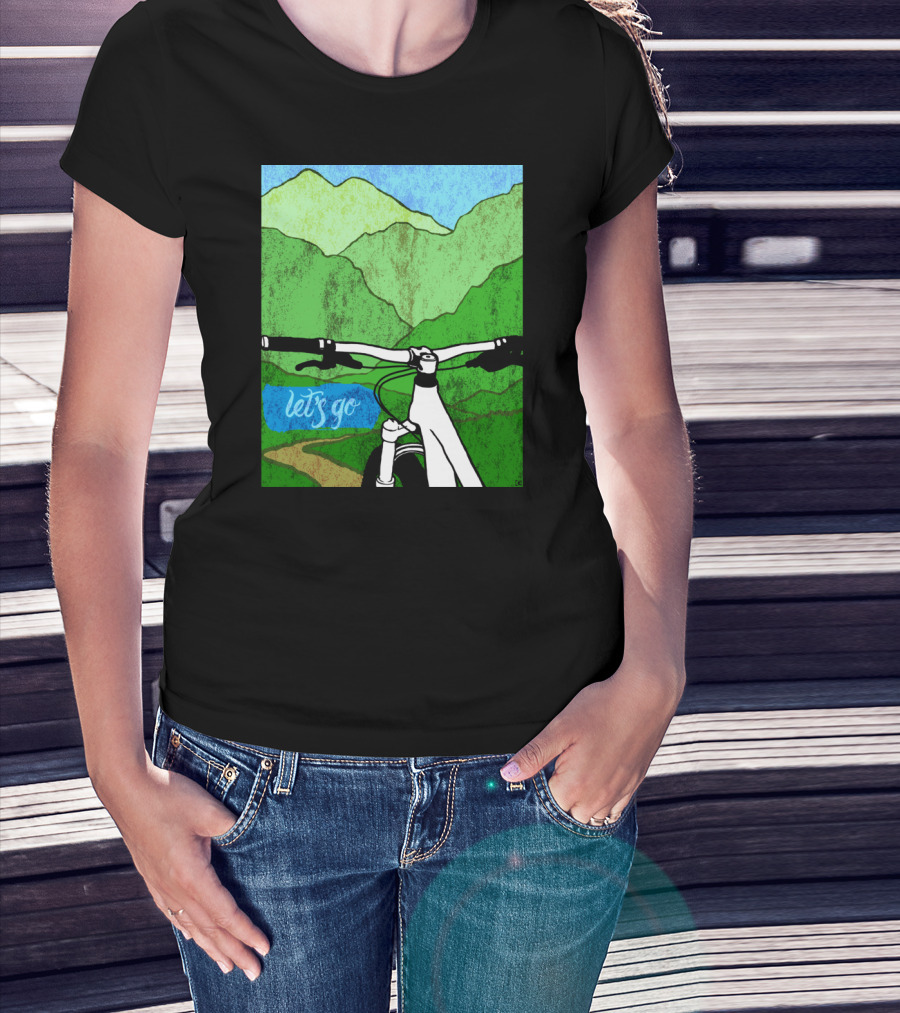 Lets Go Mountain Bike Adventure Trail T-Shirt