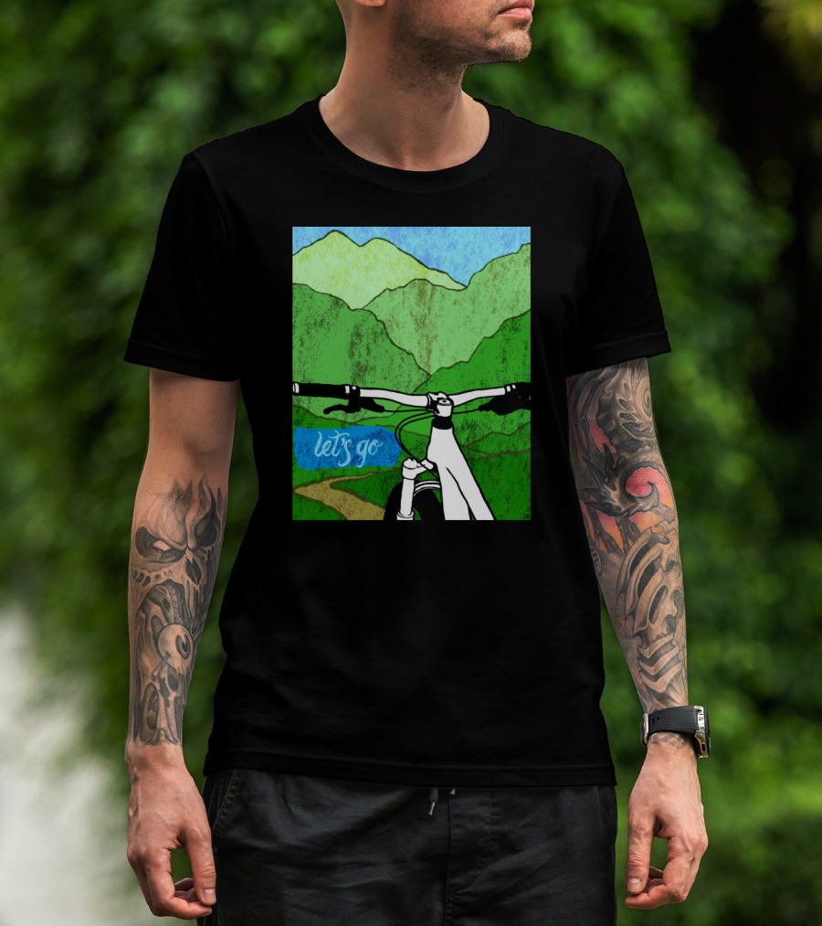 Lets Go Mountain Bike Adventure Trail T-Shirt