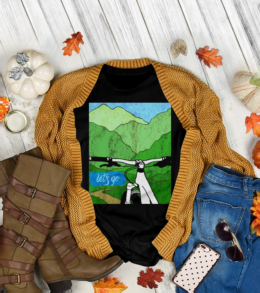 Lets Go Mountain Bike Adventure Trail T-Shirt
