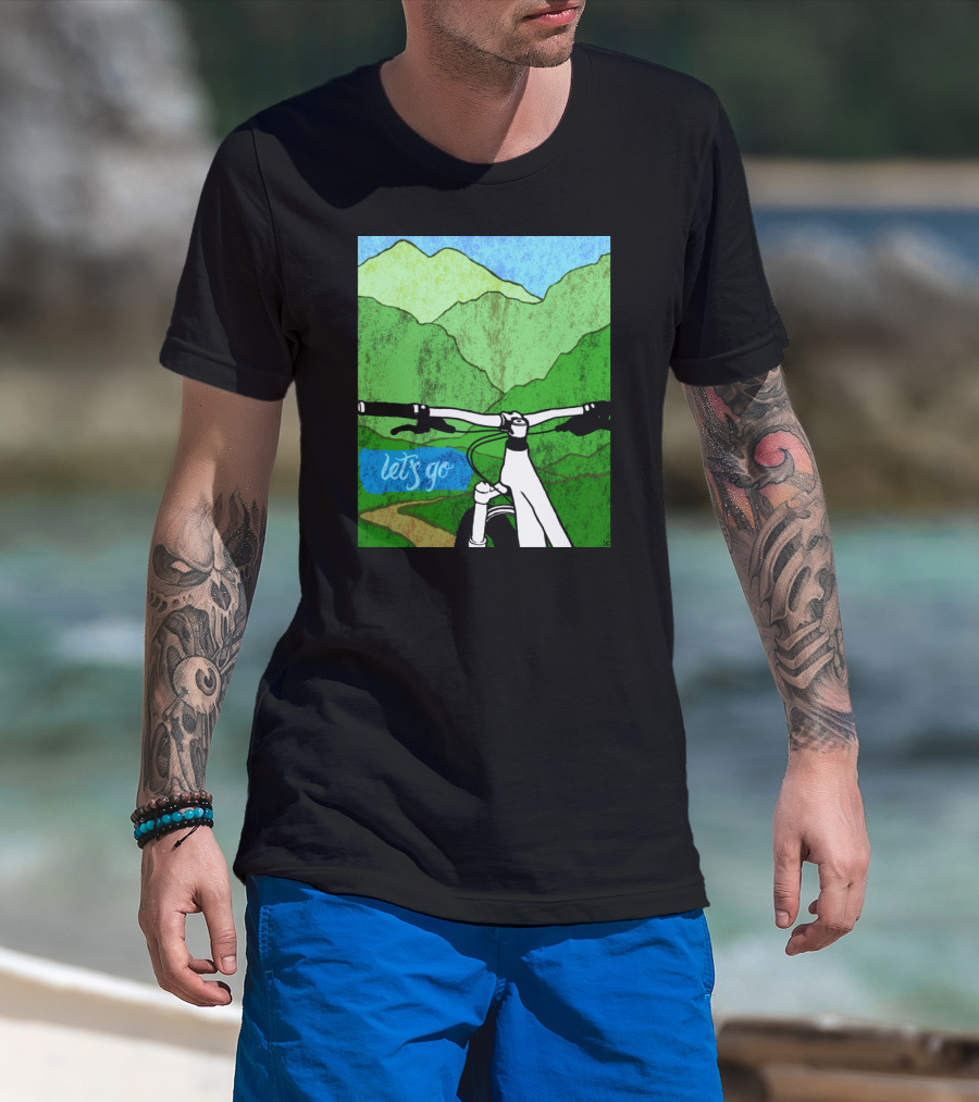 Lets Go Mountain Bike Adventure Trail T-Shirt