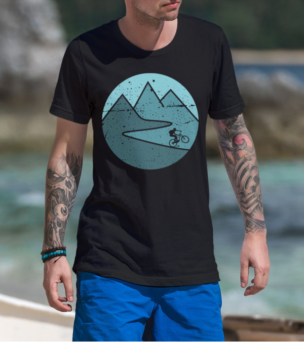 Mountain Bike Biker Cycling Adventure In Scenic Outdoor Mountains T-Shirt
