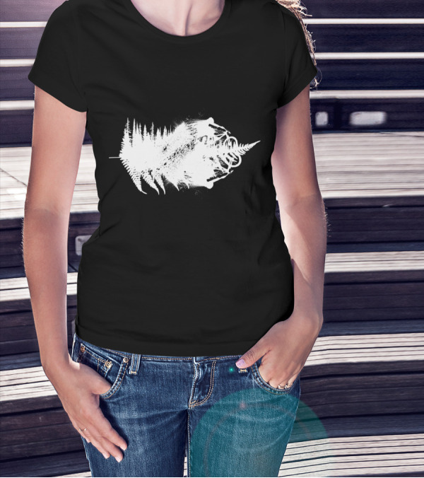 MTB Awesome Forest Trail Bike Adventure White T-Shirt