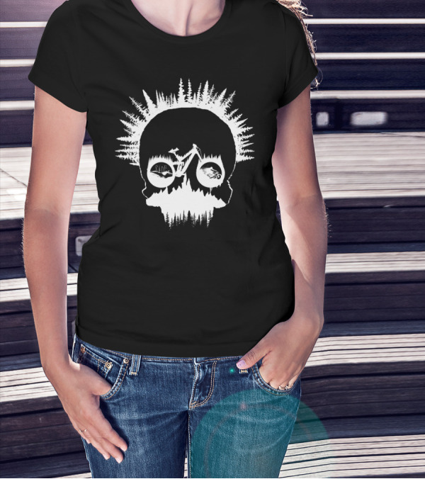 MTB Skull Ride Forest Bicycle Adventure T-Shirt