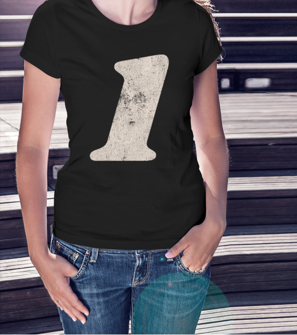 Number One Textured T-Shirt