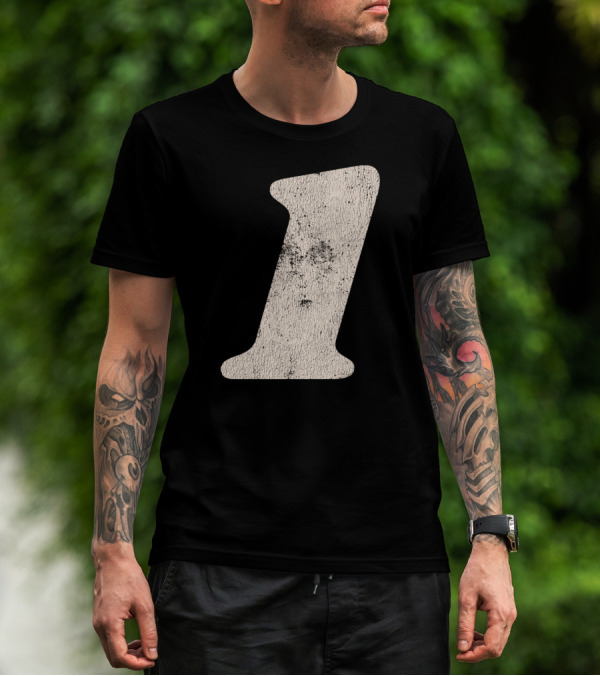 Number One Textured T-Shirt