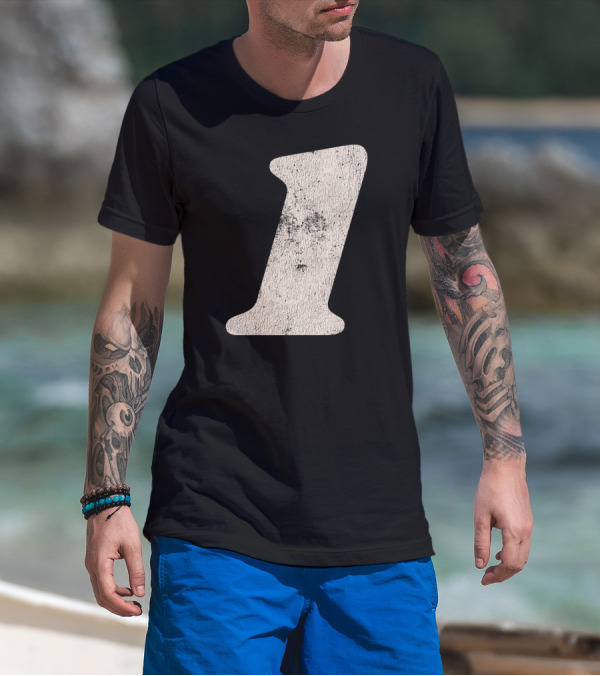 Number One Textured T-Shirt