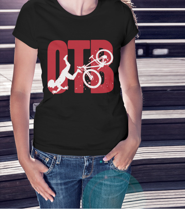 OTB Over The Bar Cyclist Flip Stunt T-Shirt