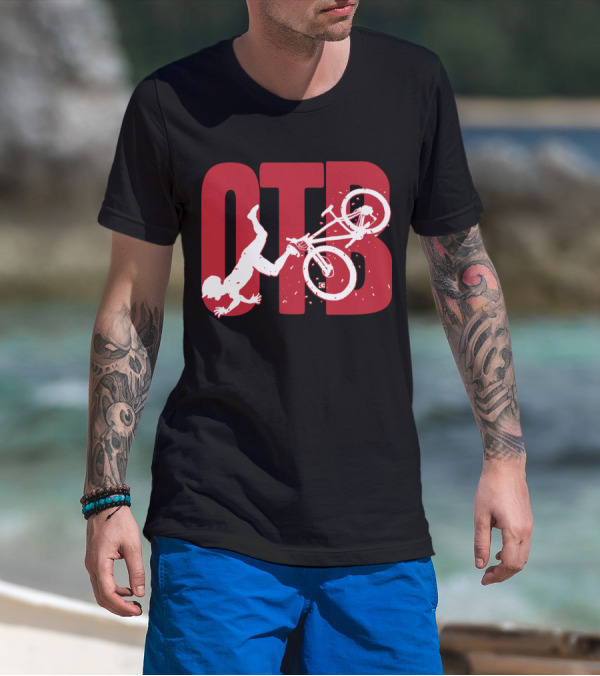 OTB Over The Bar Cyclist Flip Stunt T-Shirt