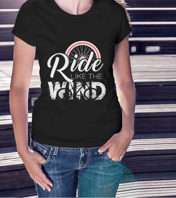 Ride Like The Wind Fast Bicycle Wheel Elements T-Shirt