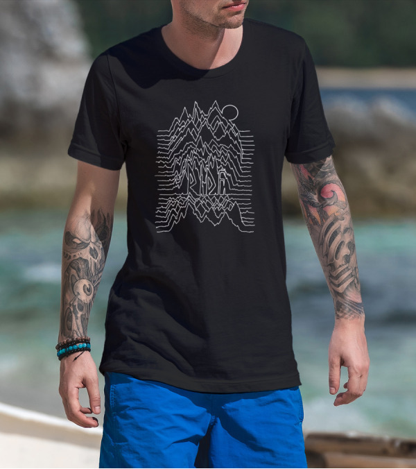 Ride Lines Mountain Wave Formation T-Shirt