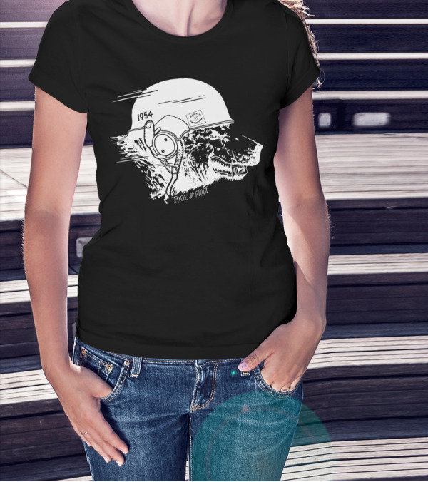 Ride With Pride 1954 Bear Motorcycle Helmet T-Shirt