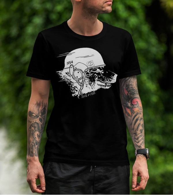 Ride With Pride 1954 Bear Motorcycle Helmet T-Shirt