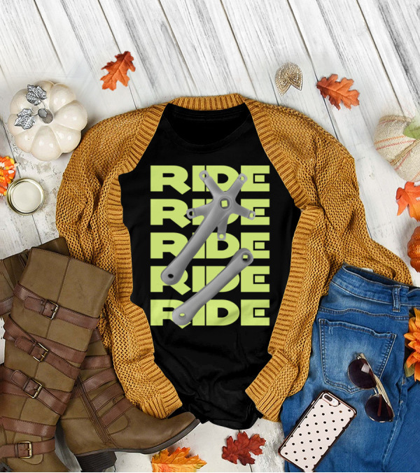 RIDE Square Taper Bike Crankset T-Shirt