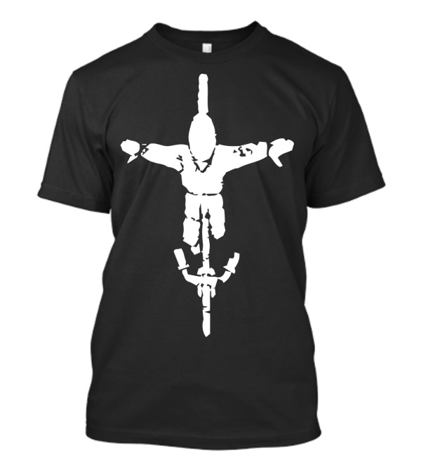 The Joy Of Cycling Crucifix Rider T-Shirt
