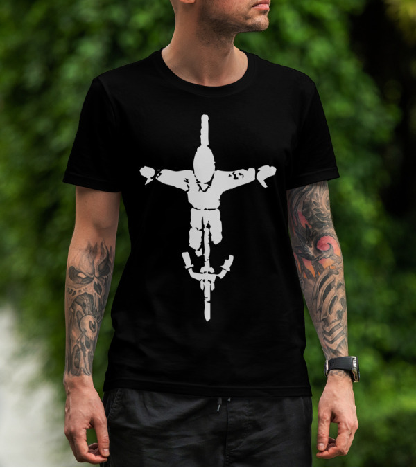 The Joy Of Cycling Crucifix Rider T-Shirt
