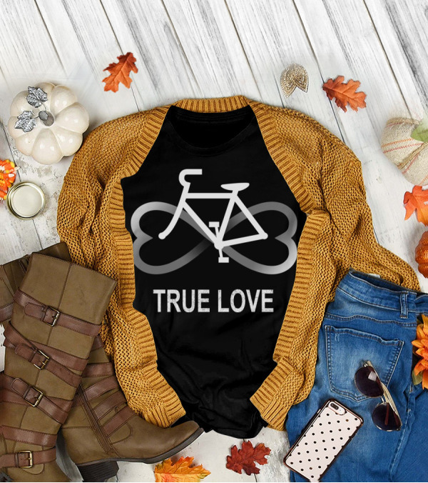 True Love Bike Infinity Hearts T-Shirt