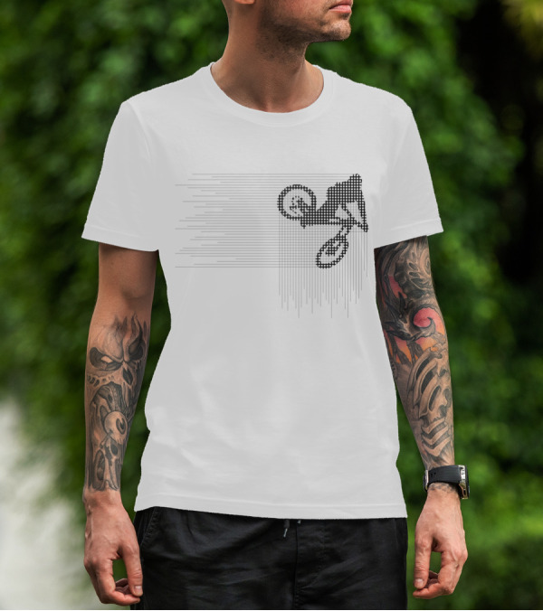 BMX Whip Contest Bike Stunt Pixel T-Shirt
