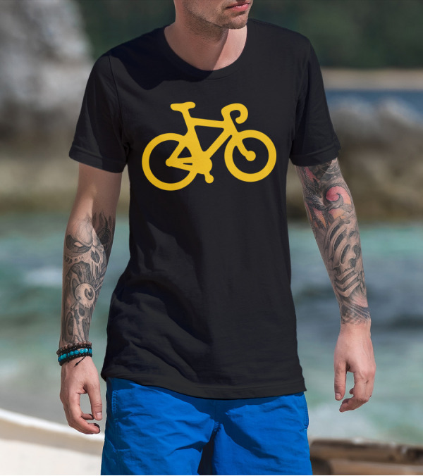 Yellow Road Bike T-Shirt