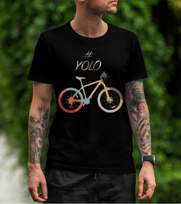 YOLO Colorful Bicycle T-Shirt