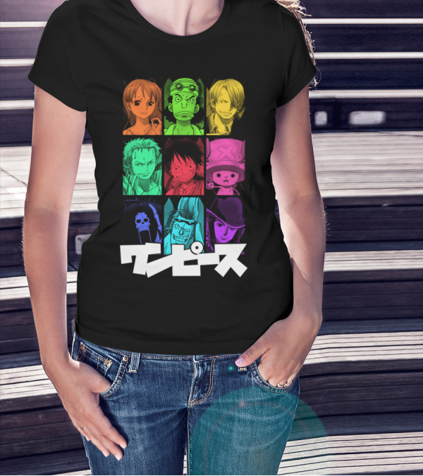 One Piece Crew Characters In Vibrant Colors T-Shirt