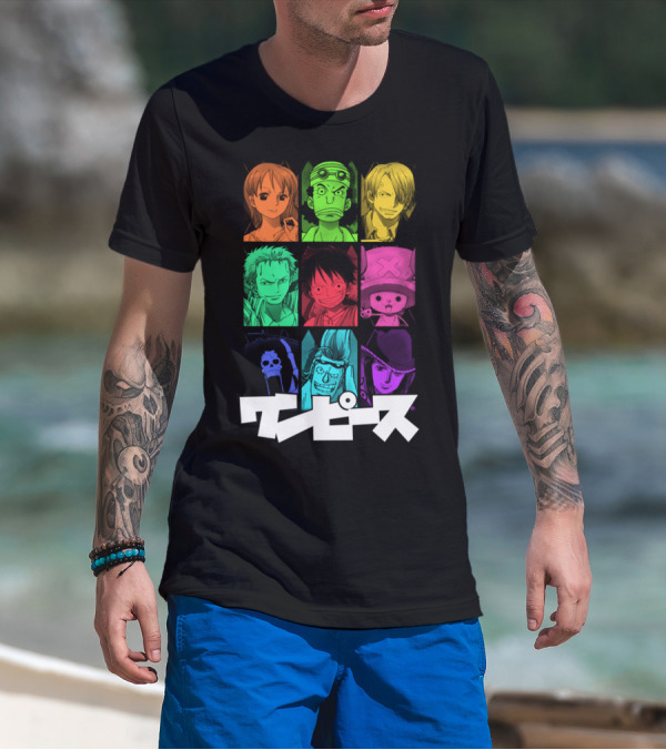 One Piece Crew Characters In Vibrant Colors T-Shirt