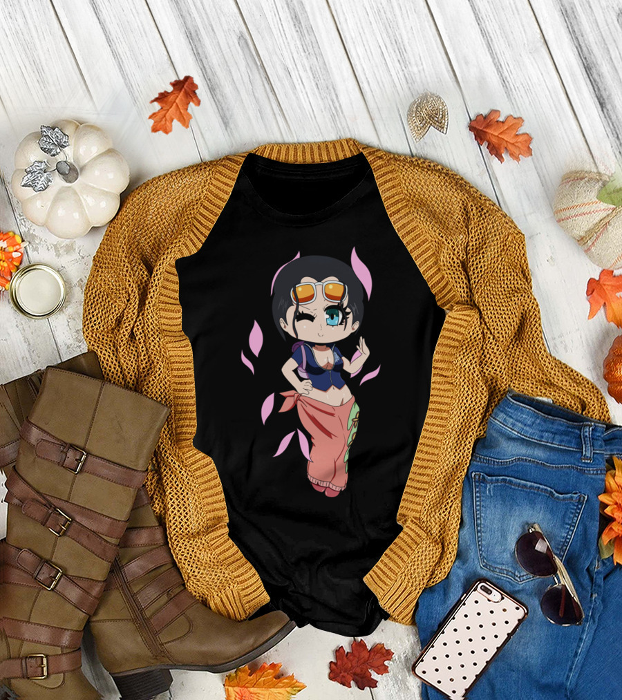 Demon Child Chibi Cute Character with Sunglasses and Pink Accents T-Shirt