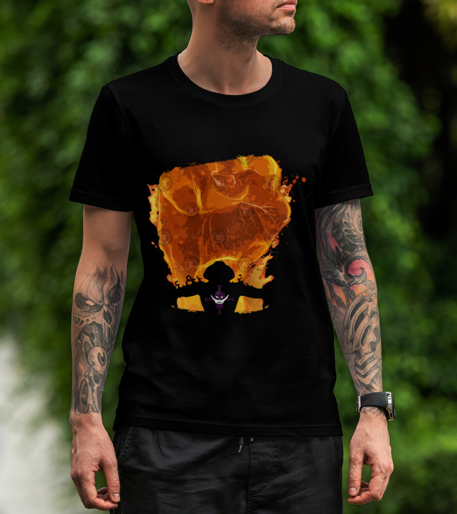 Fire Fist Ace Flaming Punch T-Shirt
