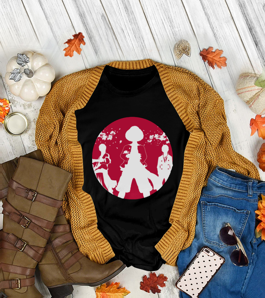 Samurai Champloo Japan Piece Cherry Blossoms Silhouette Scene T-Shirt