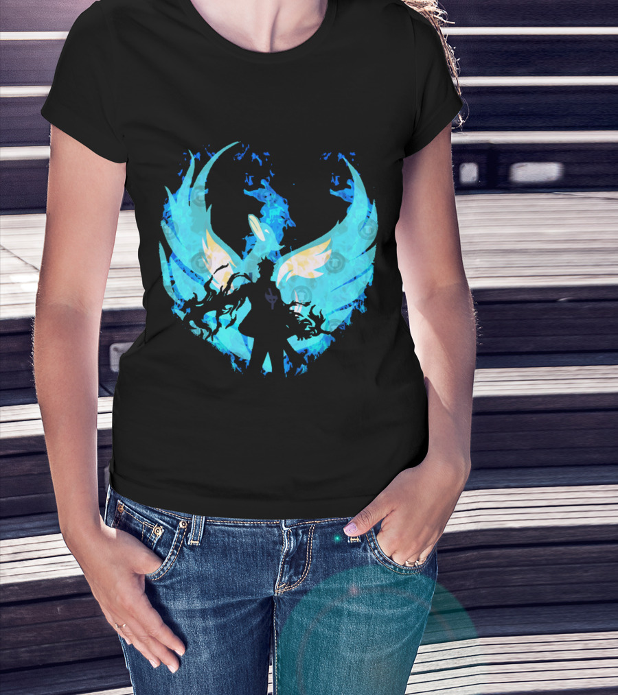 Marco The Phoenix Blue Flame Mastery Guardian Transformation T-Shirt