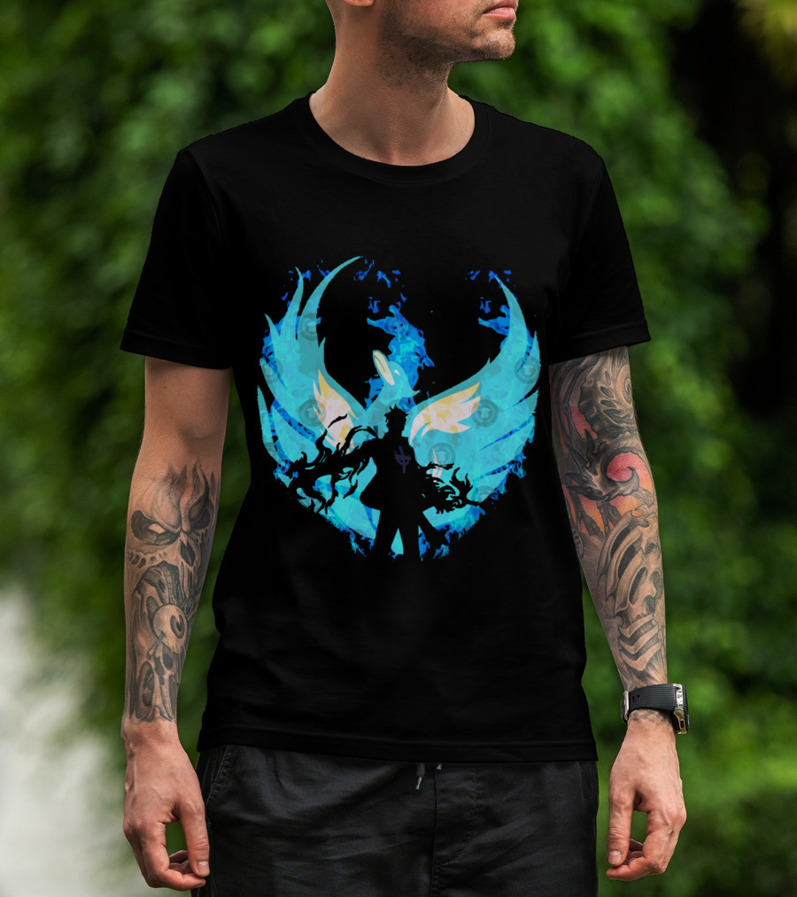 Marco The Phoenix Blue Flame Mastery Guardian Transformation T-Shirt