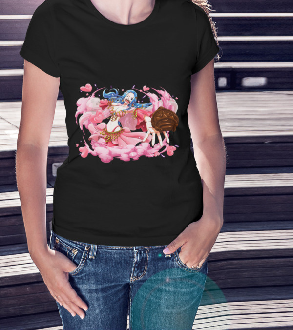 Nefeltary Vivi Princess Of Alabasta One Piece Nefertari Vivi Nami Hearts Cloud Dress T-Shirt