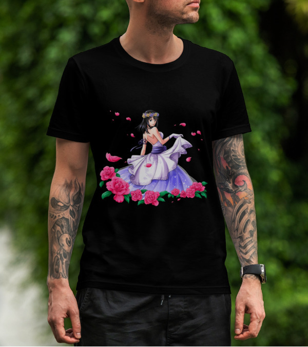 Nico Robin Floral Gown Scene One Piece T-Shirt