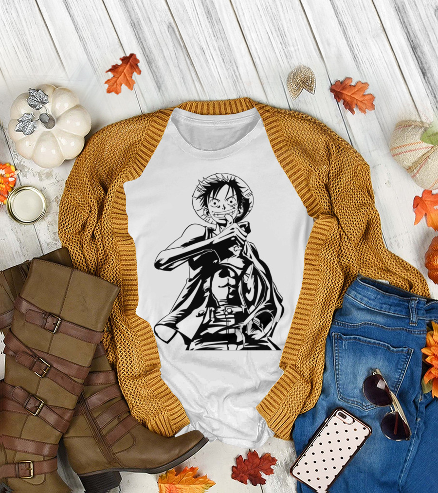 Monkey D. Luffy One Piece Anime Manga Pirate Adventures Fan T-Shirt
