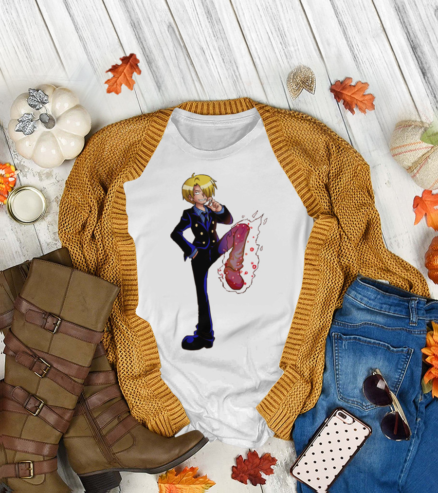 Sanji One Piece Fiery Kick Mode T-Shirt