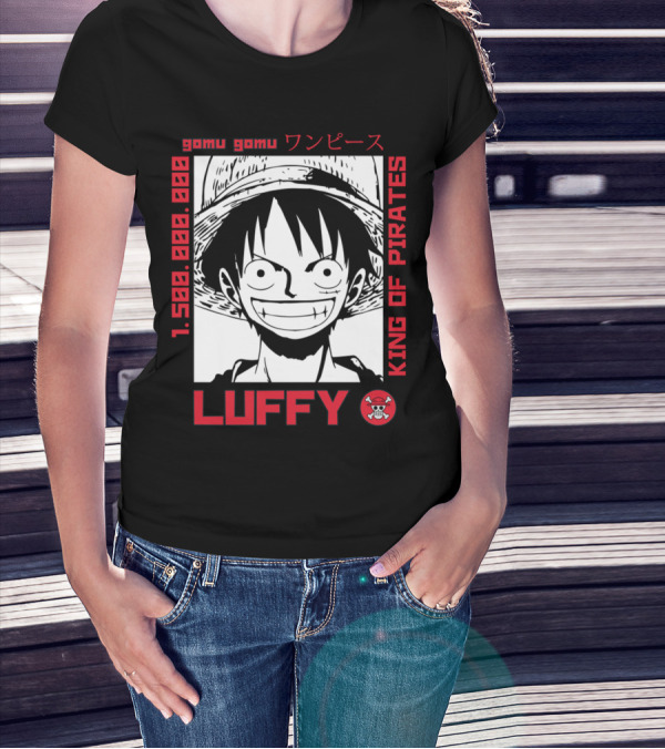 Gomu Gomu One Piece Luffy King Of Pirates 1.500.000.000 T-Shirt
