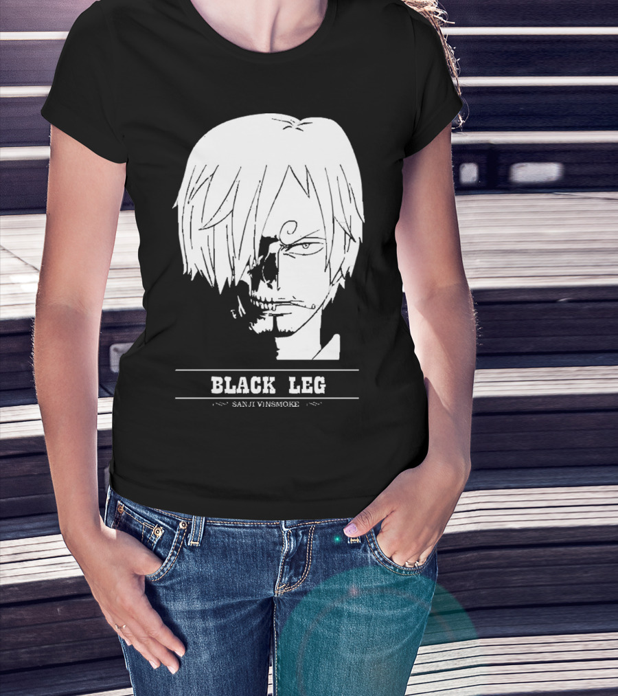 Sanji Vinsmoke Black Leg Anime Character Sketch T-Shirt
