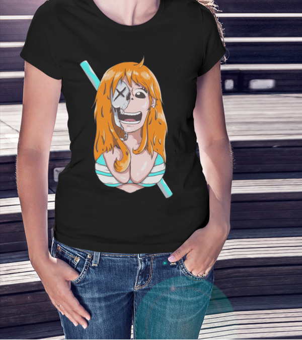 Skally Nami One Piece Skeleton Crossover T-Shirt