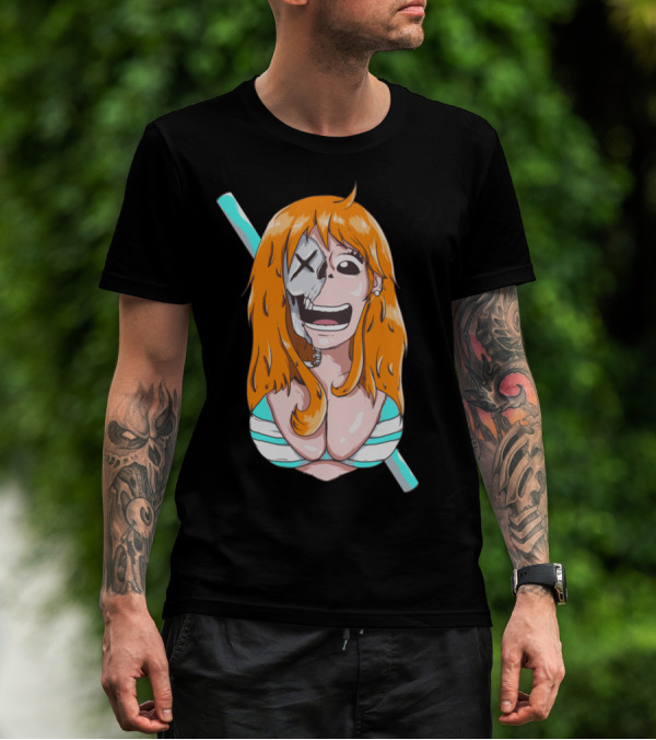 Skally Nami One Piece Skeleton Crossover T-Shirt