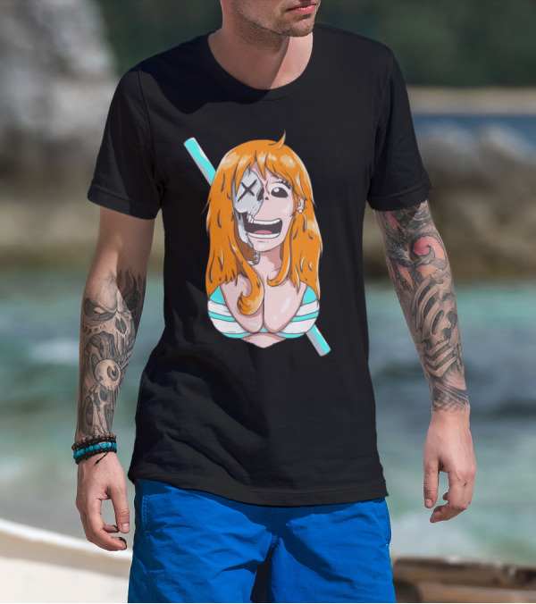 Skally Nami One Piece Skeleton Crossover T-Shirt