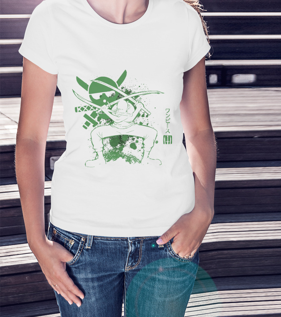 One Piece Triple Sword Katana Warrior T-Shirt