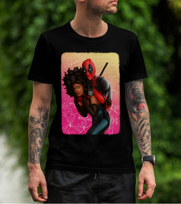 Deadpool And Domino Besties X-Force To Do List T-Shirt